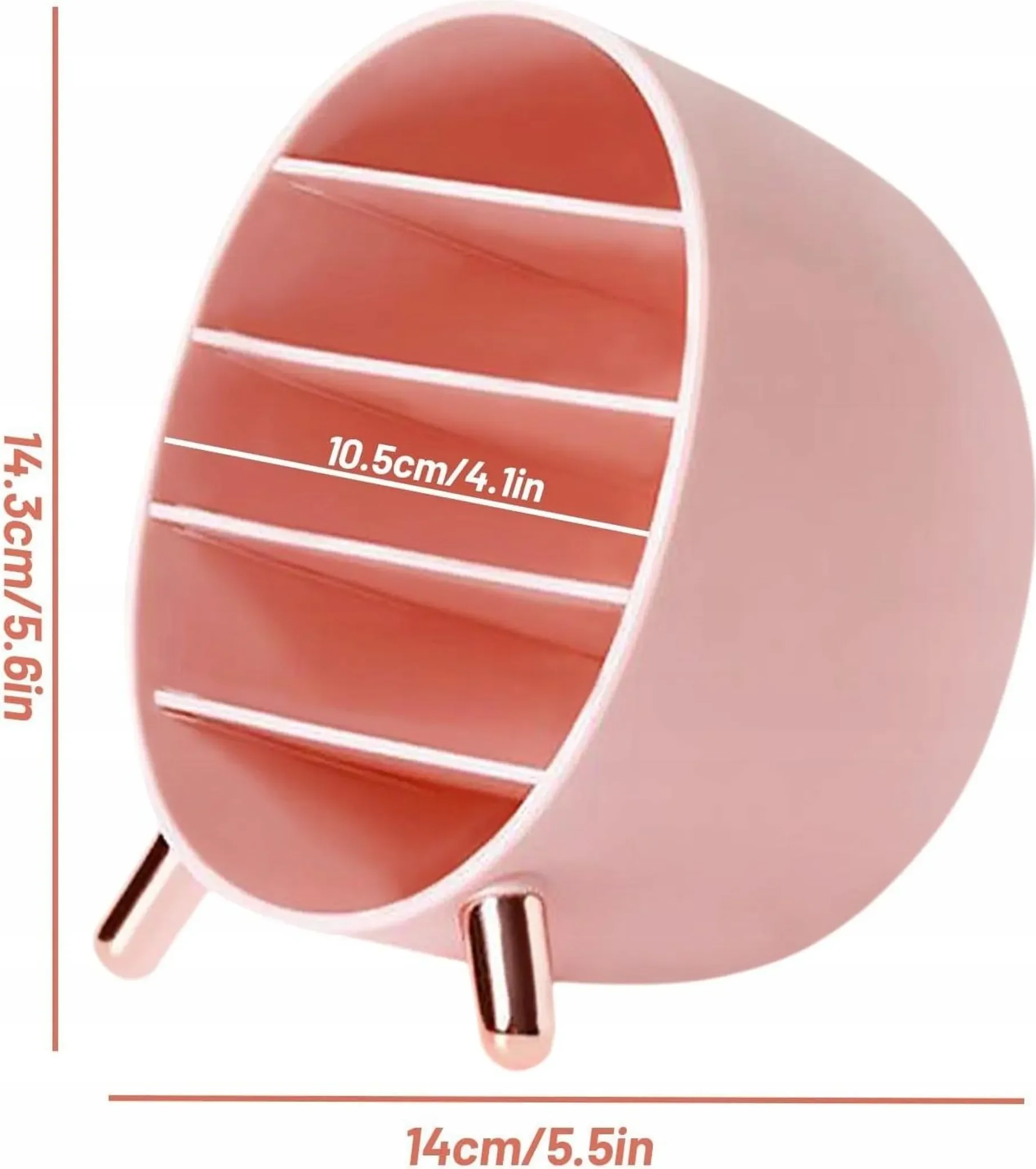 Kosmetik-Organizer für Pinsel & Lippenstifte – Retro-Schminktisch